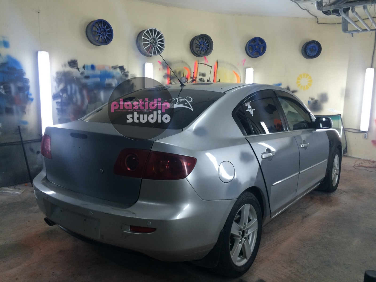 Пластидип покраска Mazda 3 в - Plastidip Studio (Москва)