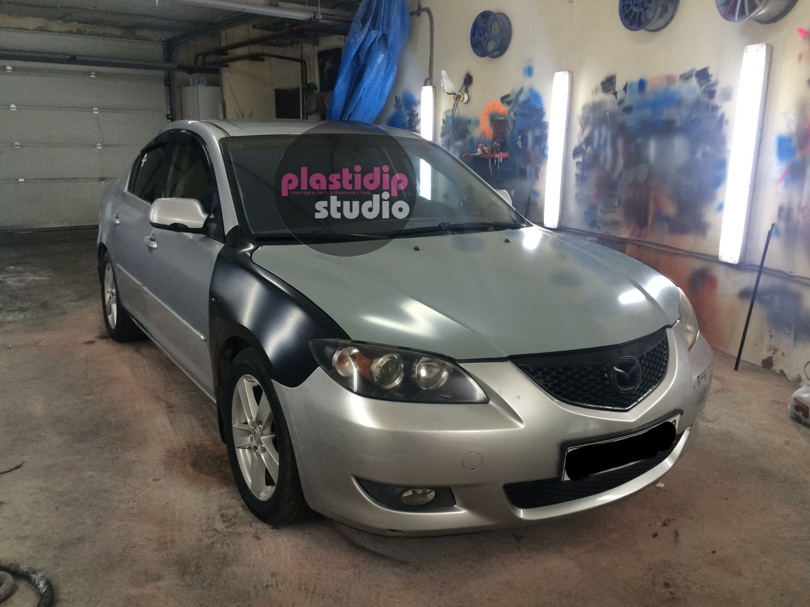 Пластидип покраска Mazda 3 в - Plastidip Studio (Москва)